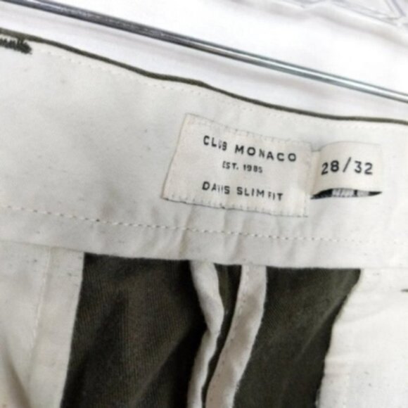 Club Monaco Davis Slim Fit Chino Pants 28x32 - Picture 5 of 7